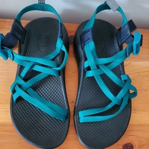Kids CHACO Sandals, Size 2, Teal